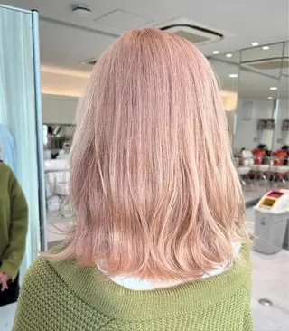 セミロング カラー 足立 悠輔のヘアスタイル