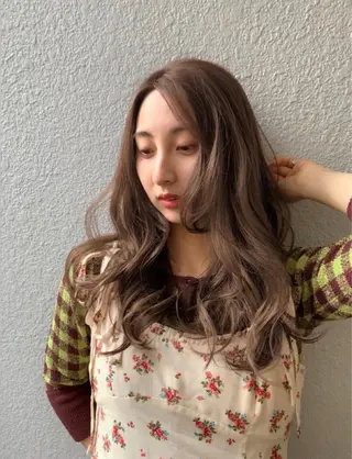 ロング カラー オブヘア鷺沼所属・立石 タテイシのヘアスタイル