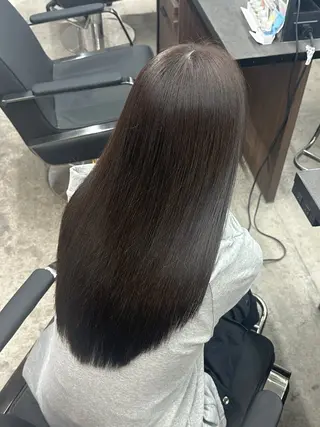 ロング カラー ブリーチなしWカラー 透明感/美髪/ユウゴのヘアスタイル