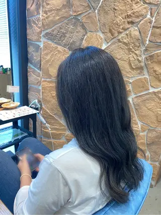 ロング カラー 透明感カラー🌈 菊池 結衣のヘアスタイル