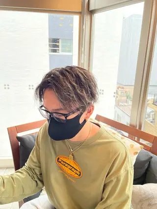 ショート カラー メンズ 【men's Lapis横浜】海人のヘアスタイル