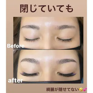 メンズ マツエク・マツパ アイブロウ さっちゃんのまつげ屋さん所属・まつげとまゆげ屋さん SAKIのマツエク・マツパデザイン