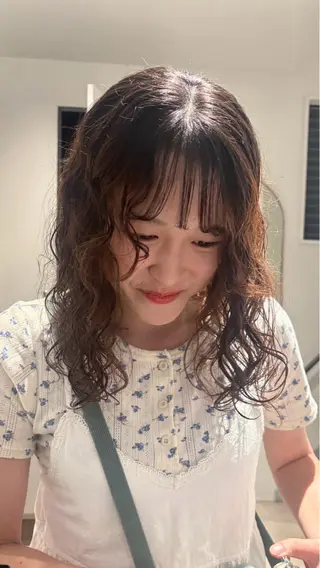 パーマ miyu 透明感カラー/パーマのヘアスタイル