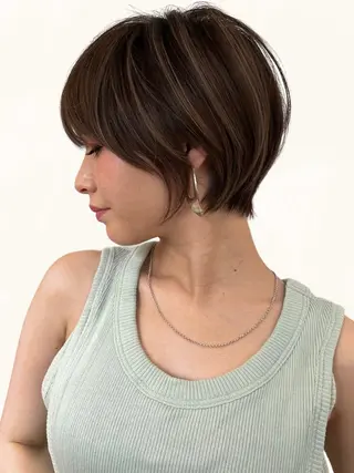 ショート カラー ハイライトNo.1☆ ゆうのヘアスタイル