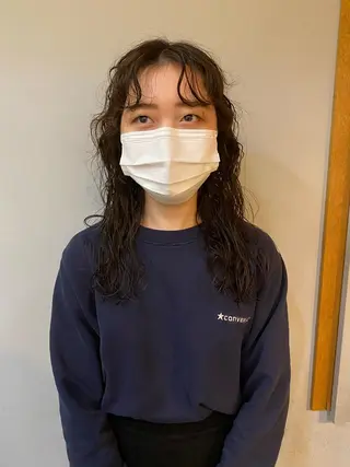 ロング パーマ Van family所属・ショート& パーマ　坂本のヘアスタイル