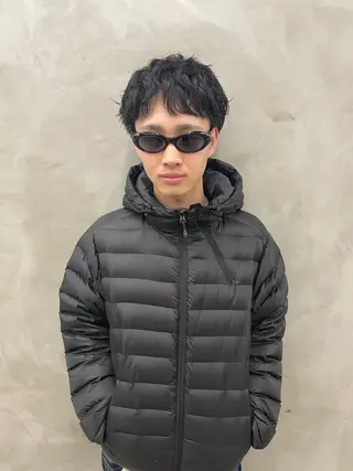 パーマ メンズ メンズカット パーマ[佐橋]のヘアスタイル