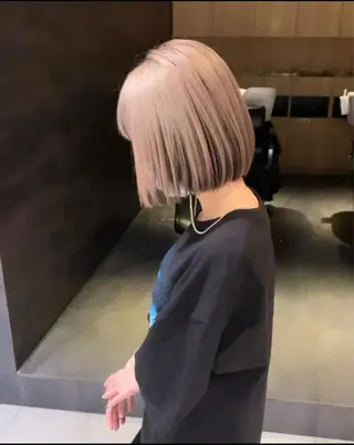 ショート カラー パーマ ヘアアレンジ メンズ キッズ ネイル マツエク・マツパ LINDOTOKYO梅田所属・酸性ストレート 髪質改善大槻勇樹のヘアスタイル