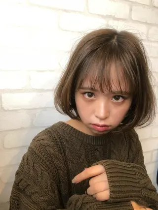 ミディアム カラー パーマ ヘアアレンジ メンズ キッズ ネイル マツエク・マツパ premier modelsのヘアスタイル