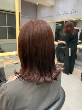 ミディアム 🌷ハナ🌷/ 韓国ヘア/モテ髪🎀のヘアスタイル