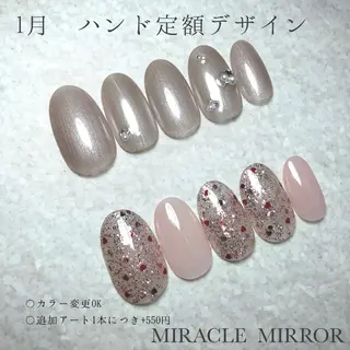 ネイル ミラクルミラー 町野のネイルデザイン