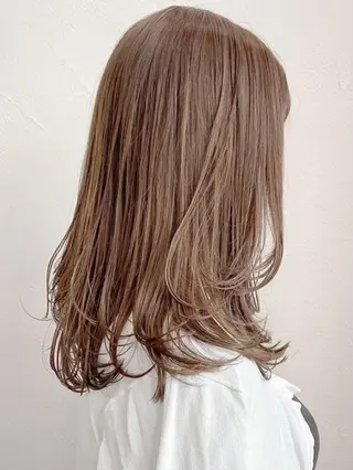 セミロング ヘアアレンジ 🫧透明感カラー/ ナルハ🫧のヘアスタイル