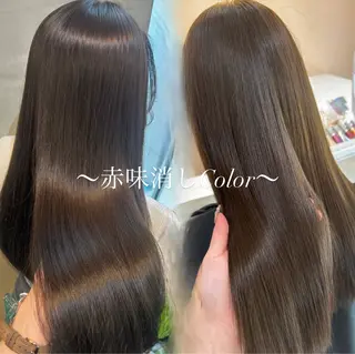 ロング カラー 🫧赤み消しカラー nanami🫧のヘアスタイル