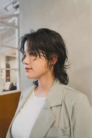 ミディアム パーマ 🌿ボブ パーマ高橋啓太🌿のヘアスタイル