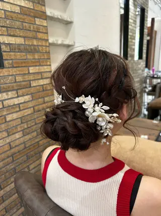 ロング ヘアアレンジ 🦄HITOMI 🦄MEMEのマツエク・マツパデザイン
