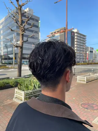 ショート パーマ ROCCAhair 谷山陸のヘアスタイル