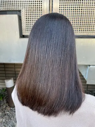 ミディアム 縮毛矯正、髪質改善／ 松田 龍之介のヘアスタイル