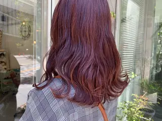 セミロング カラー fio マナミのヘアスタイル