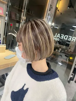 ショート REDEAL SHIBUYA所属・maya/レイヤー カット/ミインパーマのヘアスタイル