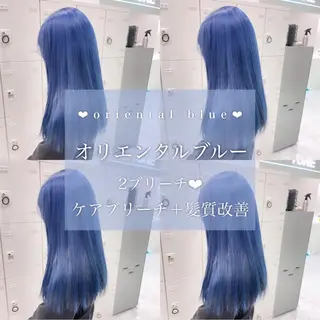 ロング カラー ヘアアレンジ 𝘳𝘺𝘰𝘬𝘢 髪質改善／ブリーチのヘアスタイル