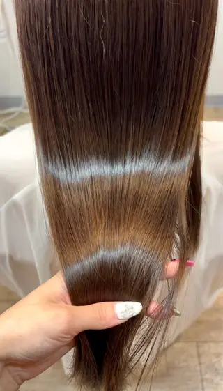 ロング 🩶透明感カラー/ 縮毛矯正LUNA🩶のヘアスタイル