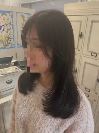 セミロング CreBiA🫧名駅 馬場のヘアスタイル