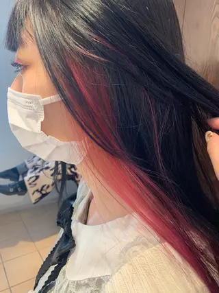 セミロング カラー ハイトーンカラー🩵 耳ツボジュエリー👂のその他イメージ