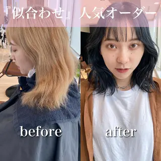 ミディアム 【1日2名様限定】 AFLOAT白川雄副のヘアスタイル