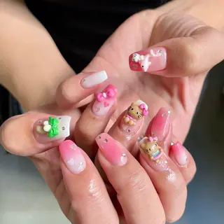 ネイル By moonネイル 🌷ワンホン/韓国風のネイルデザイン