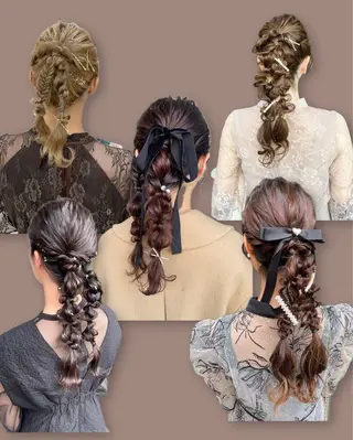 ヘアアレンジ 東梅田エリアカラー ヘアセットNo. 1のヘアスタイル