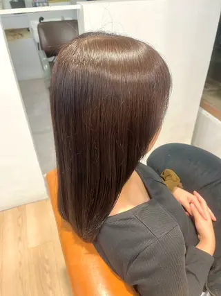 セミロング カラー 栄/金山  村井七海 メンズカット大募集のヘアスタイル