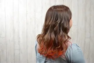 ミディアム カラー カット／メンズカット 藤田麻衣のヘアスタイル