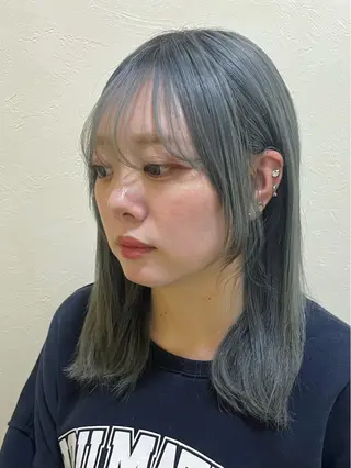 ミディアム kisa nakajimaのヘアスタイル