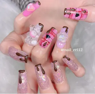 ロング nail salon &e eriのネイルデザイン