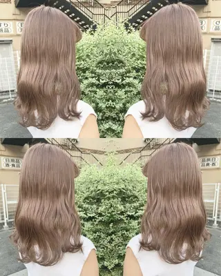 セミロング カラー あおき りゅうせいのヘアスタイル