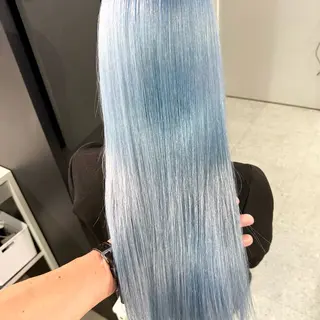 カラー 渋谷🎨ハイトーン ×エクステ🎨レンのヘアスタイル