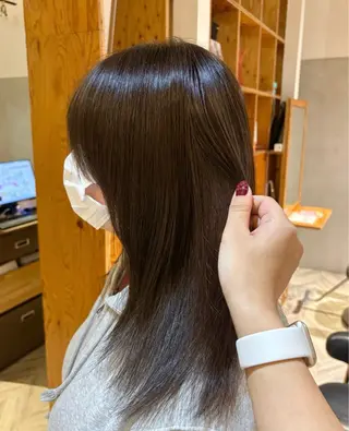 ロング カラー HIKARIS所属・透明感/くすみカラー 似合わせボブ♡ゆきなのヘアスタイル