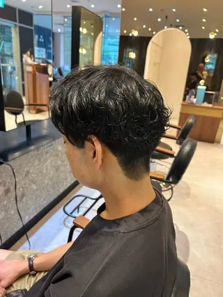 ショート メンズ 縮毛矯正/カット/ 韓国ヘア/蛯原🍤のヘアスタイル