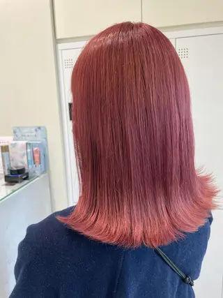 ミディアム カラー ボブ/インナーカラー /眉毛/Miyuのヘアスタイル