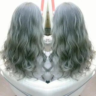 セミロング カラー 植田 /エクステ /ブリーチ/髪質改善のヘアスタイル