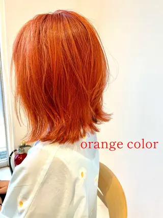 ミディアム カラー ショートヘアカラー 山本のヘアスタイル