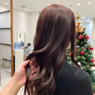ロング カラー 透明感ワンカラー🎀 レイヤー/AOのヘアスタイル