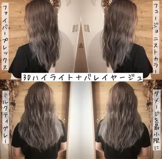 ロング カラー テトネ タカシのヘアスタイル