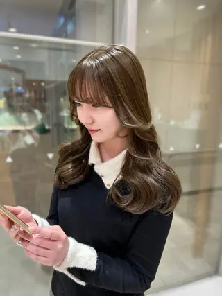 ロング ミディアムヘア🌙♡ リナのヘアスタイル