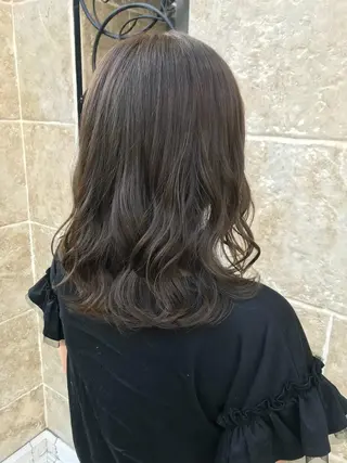セミロング カラー 💘カラー人気Ｎｏ. １💘SAYAのヘアスタイル