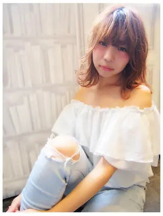ミディアム ほさか しんごのヘアスタイル