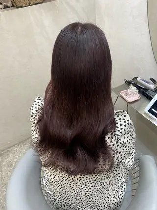 セミロング カラー 新宿/韓国ヘア 中明度カラー/かやのヘアスタイル