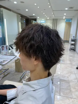 パーマ 🌼丸みボブ🌼 ショート　柏木結太のヘアスタイル