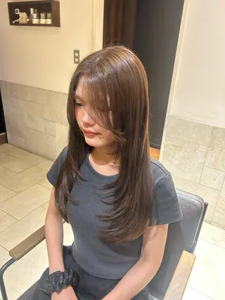 ロング おおがくみゆ🦙🍊 ‪‪⭐️池袋のヘアスタイル