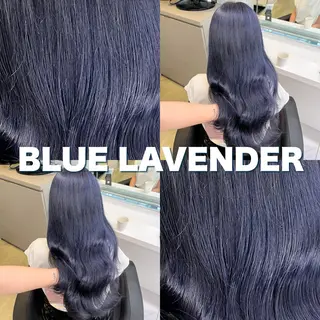 セミロング 寒色＆ブリーチ特化 寒色MiOのヘアスタイル