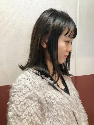 ミディアム カラー ノグチ ユウキ/ボブのヘアスタイル